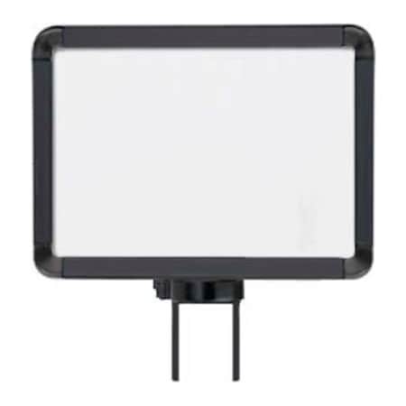 Lavi Industries Lavi Industries, Horizontal Swivel Sign Frame, 50-1141SH-S/MB, 8.5" x 11", Slotted, Matte Black 50-1141SH-S/MB